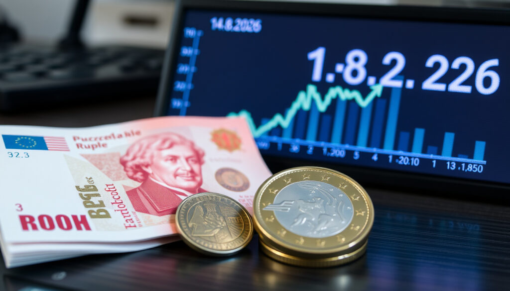 Ruplan kurssi euroon tänään – päivitetty 14.8.2026