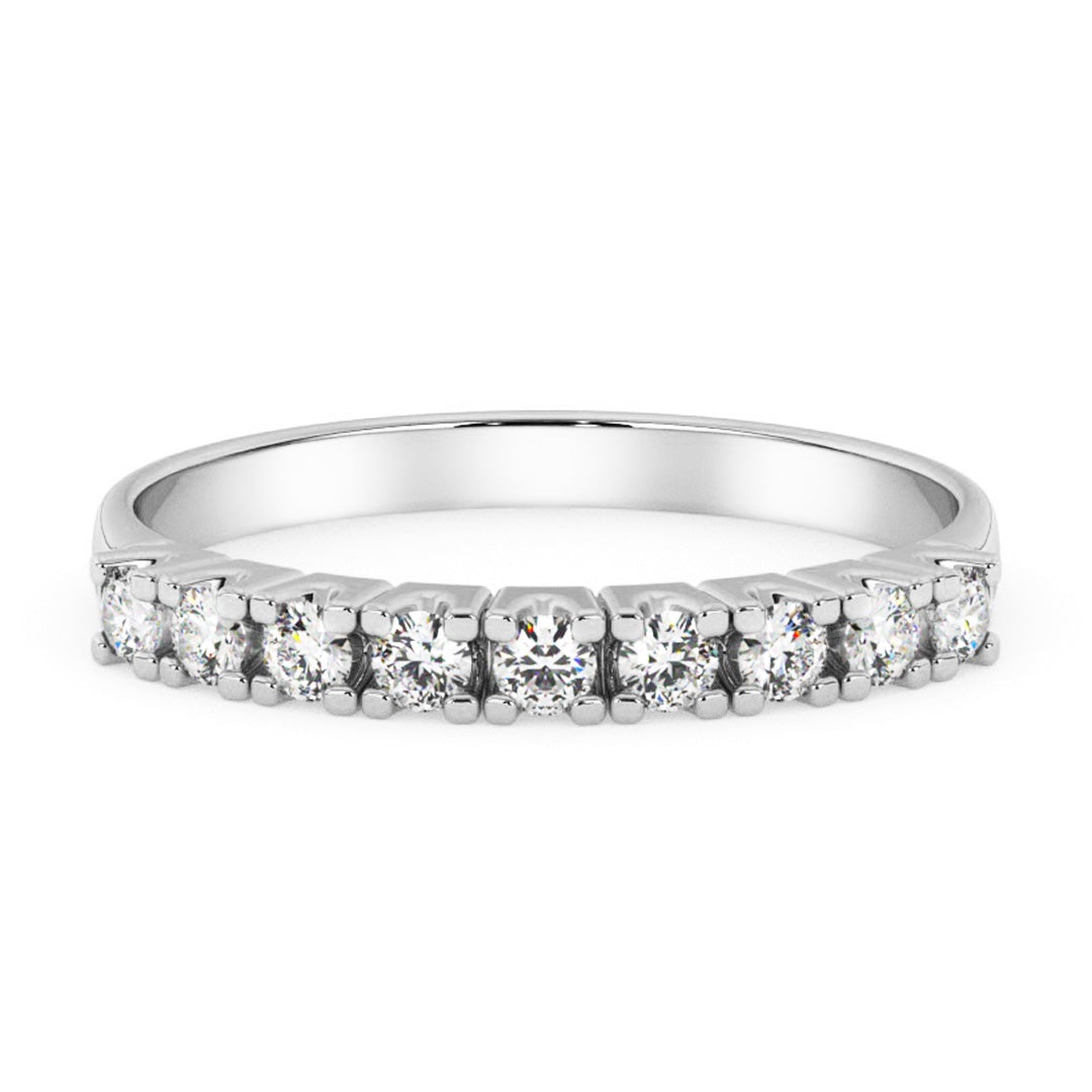 Rivitimanttisormus 0,18ct, 14K valkokultaa, Majlis-mallisto