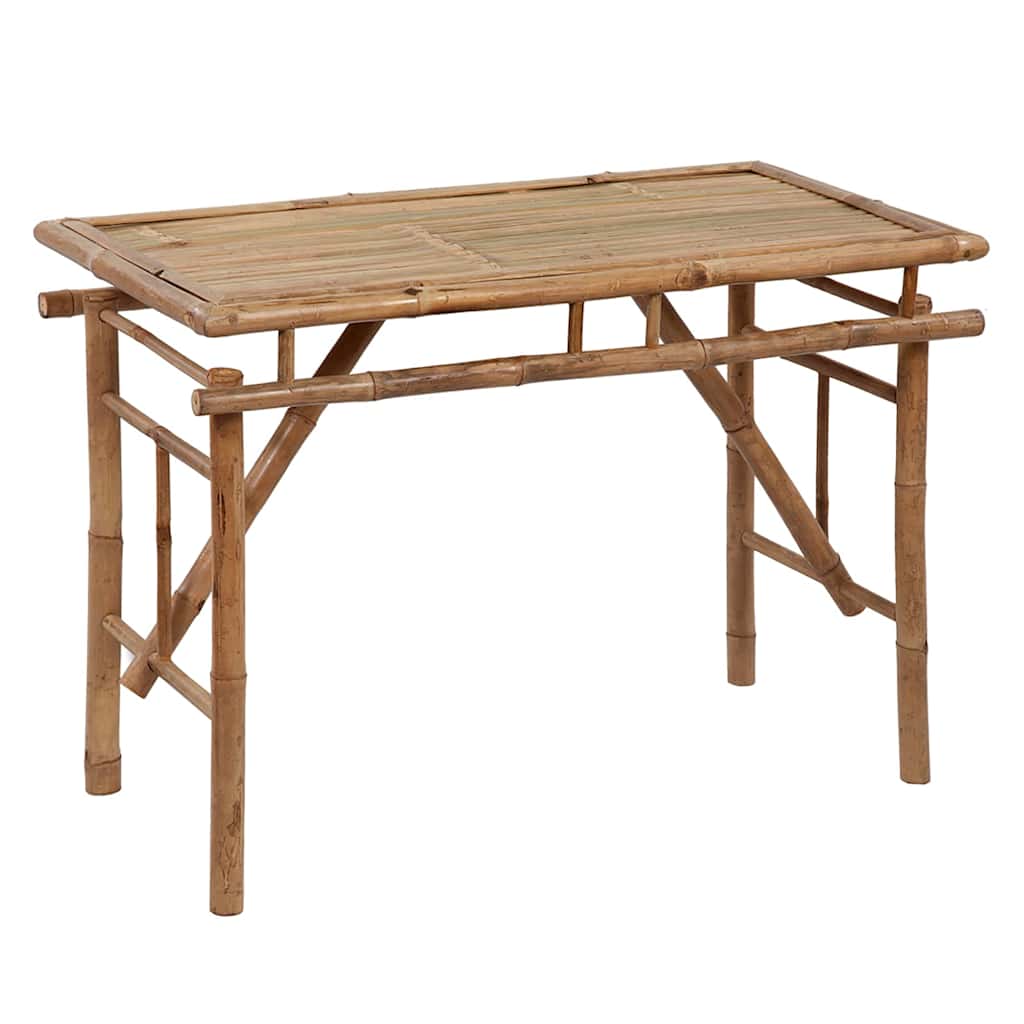 vidaXL Kokoontaitettava puutarhapöytä 115x50x75 cm bambu