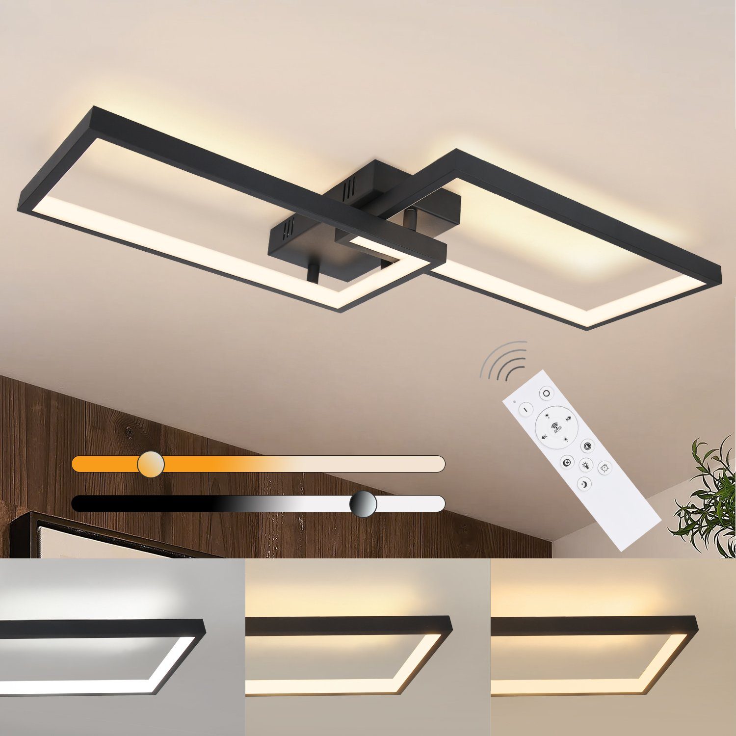 NETTLIFE himmennettävä, LED - kattovalaisin Kaukosäätimellä, 40W